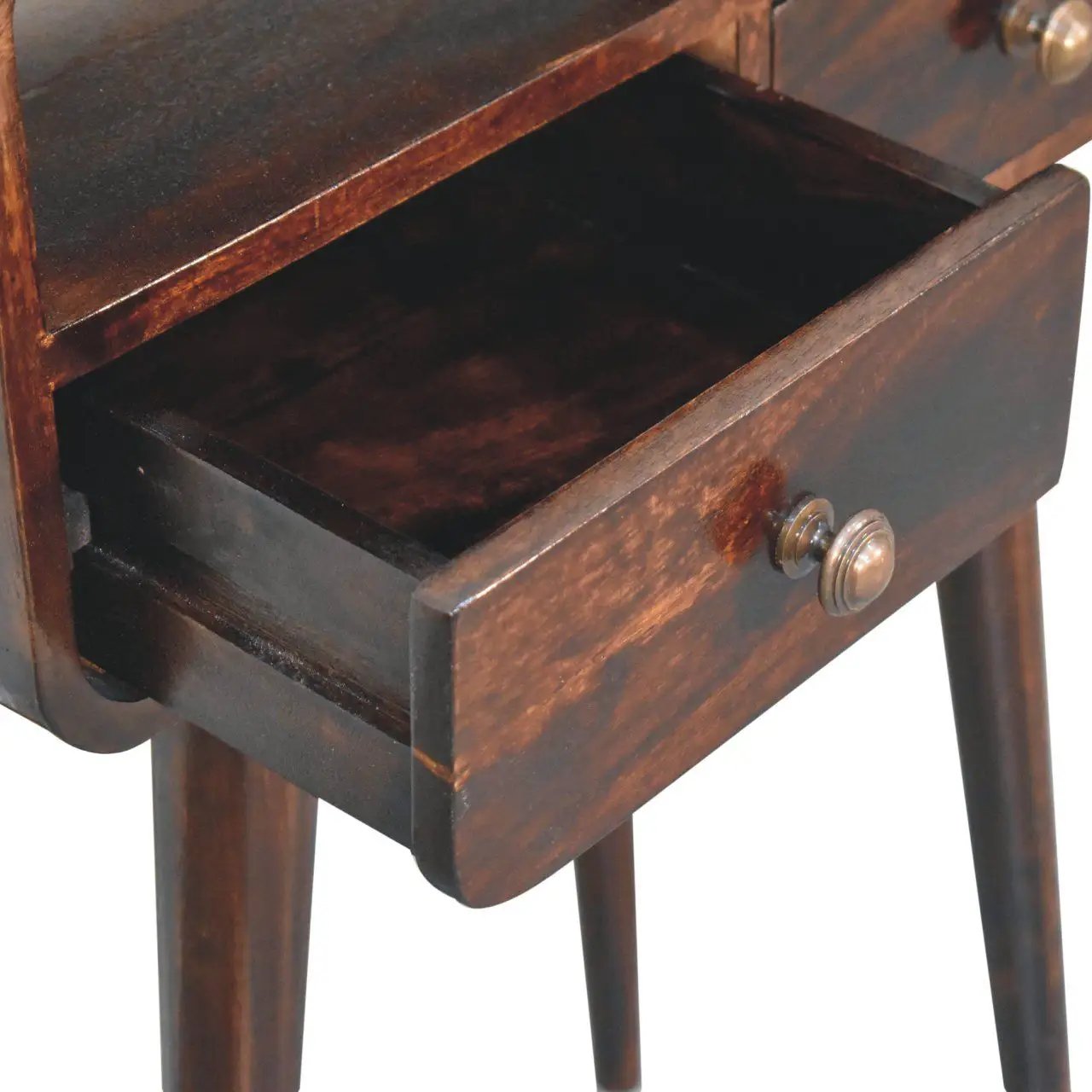 Solid Wood Curved Console Table by Unique Piece Furniture