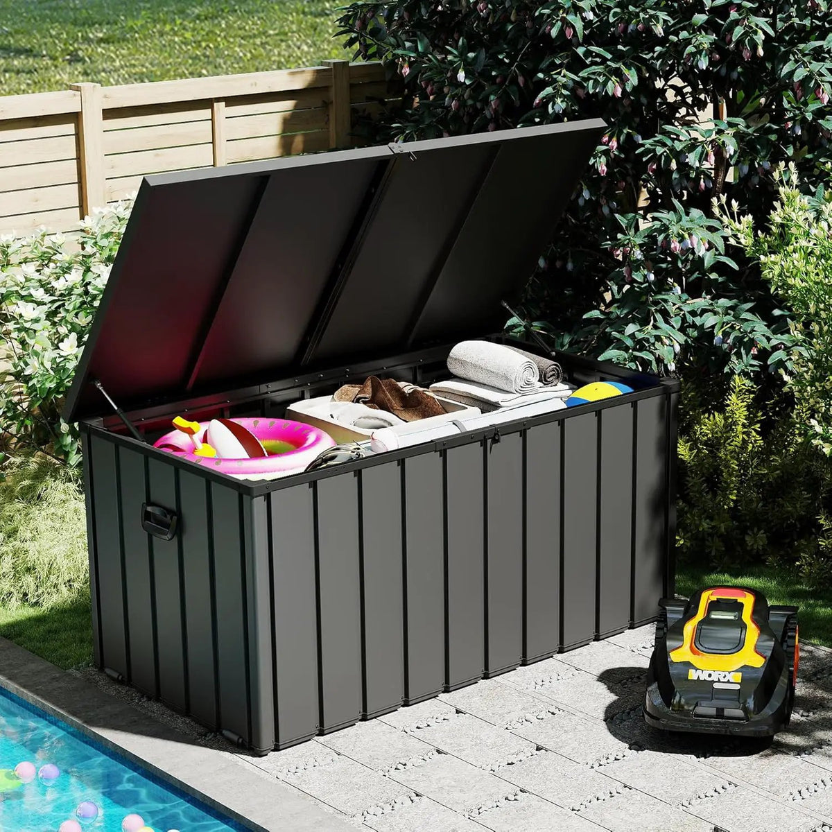 200 Gallon Metal Deck Box with Lockable Lid by HouseOfZazla