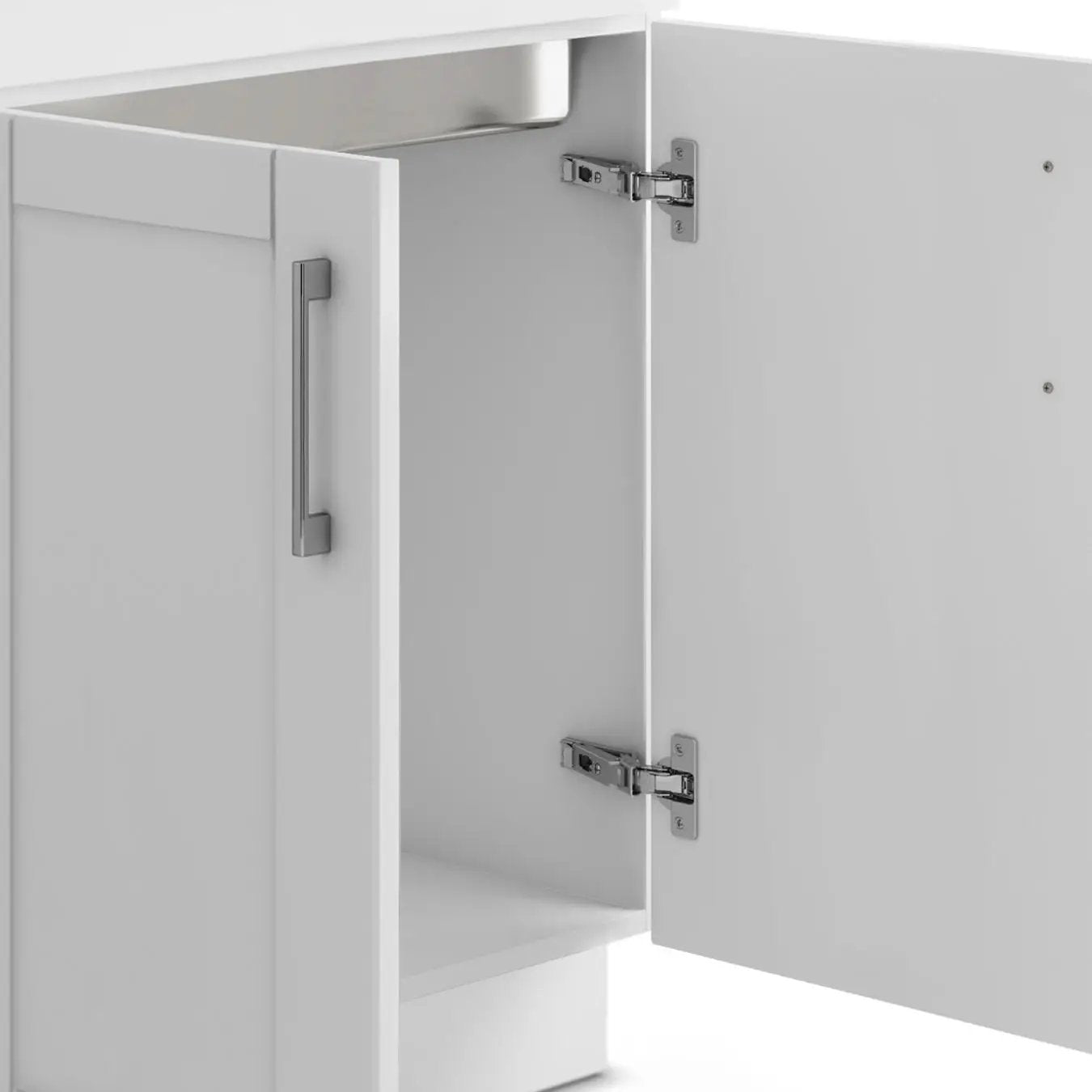 Shaker - Modern Wide, Laundry Cabinet With Faucet And Stainless Steel Sink by Unique Piece Furniture