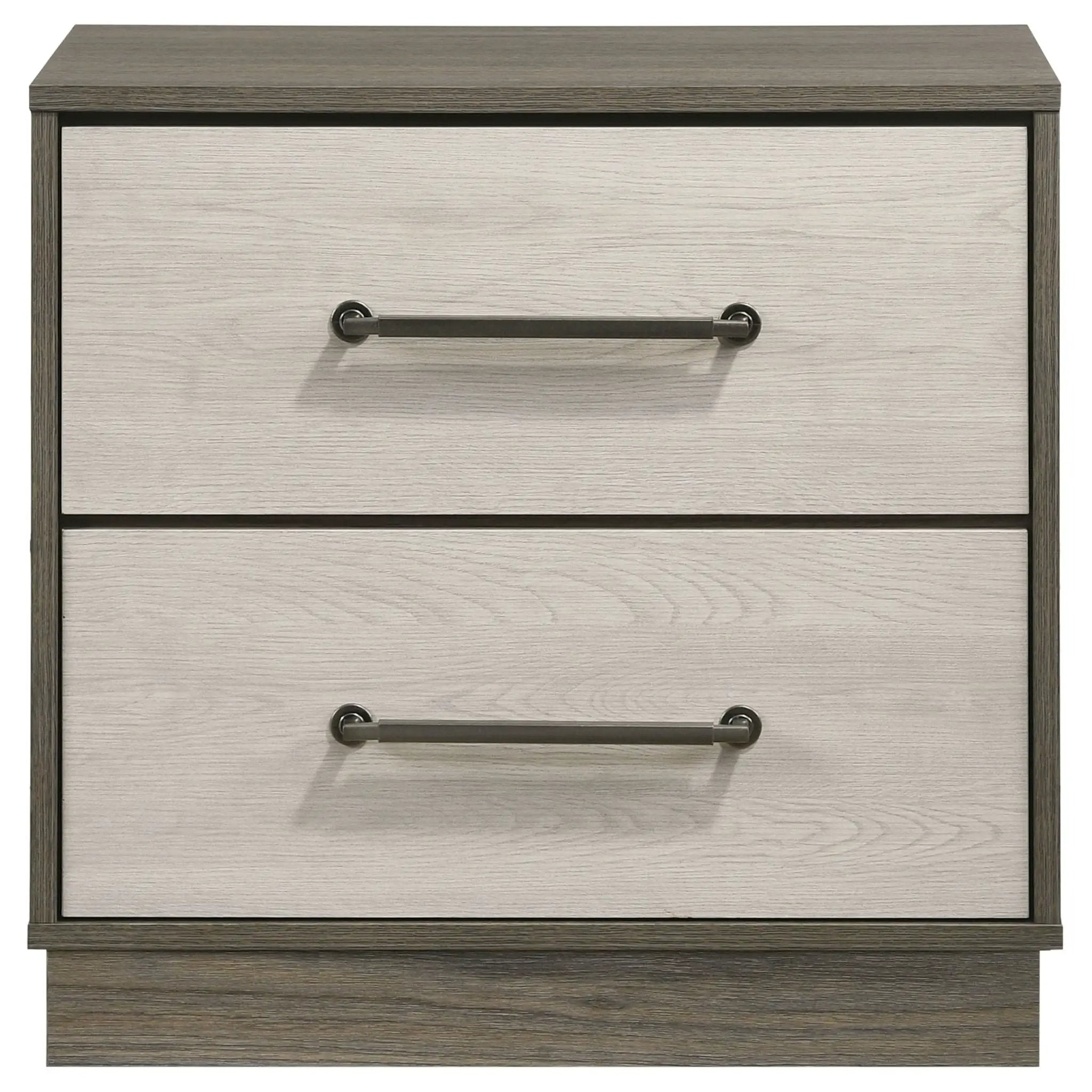 Fenwick 2-drawer Nightstand Bedside Table Grey Oak by Unique Piece Furniture