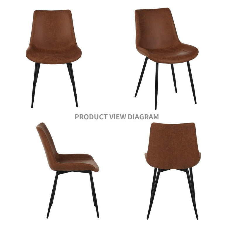 Dining Chairs (Set of 4) - Brown by Unique Piece Furniture