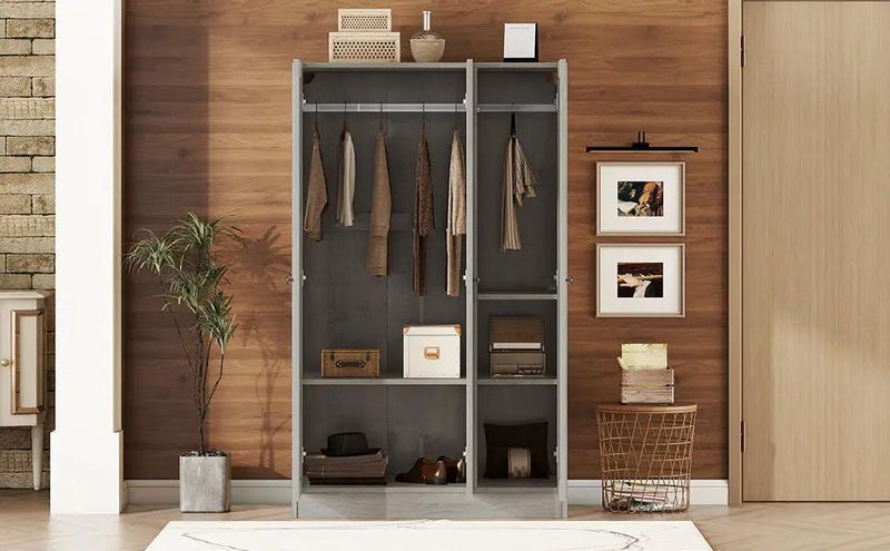 3 Door Shutter Wardrobe With Shelves by HouseOfZazla