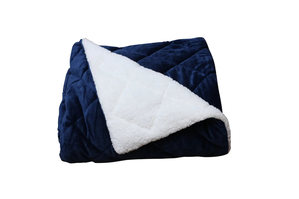 Modern Style Reversible Throw Blanket by HouseOfZazla
