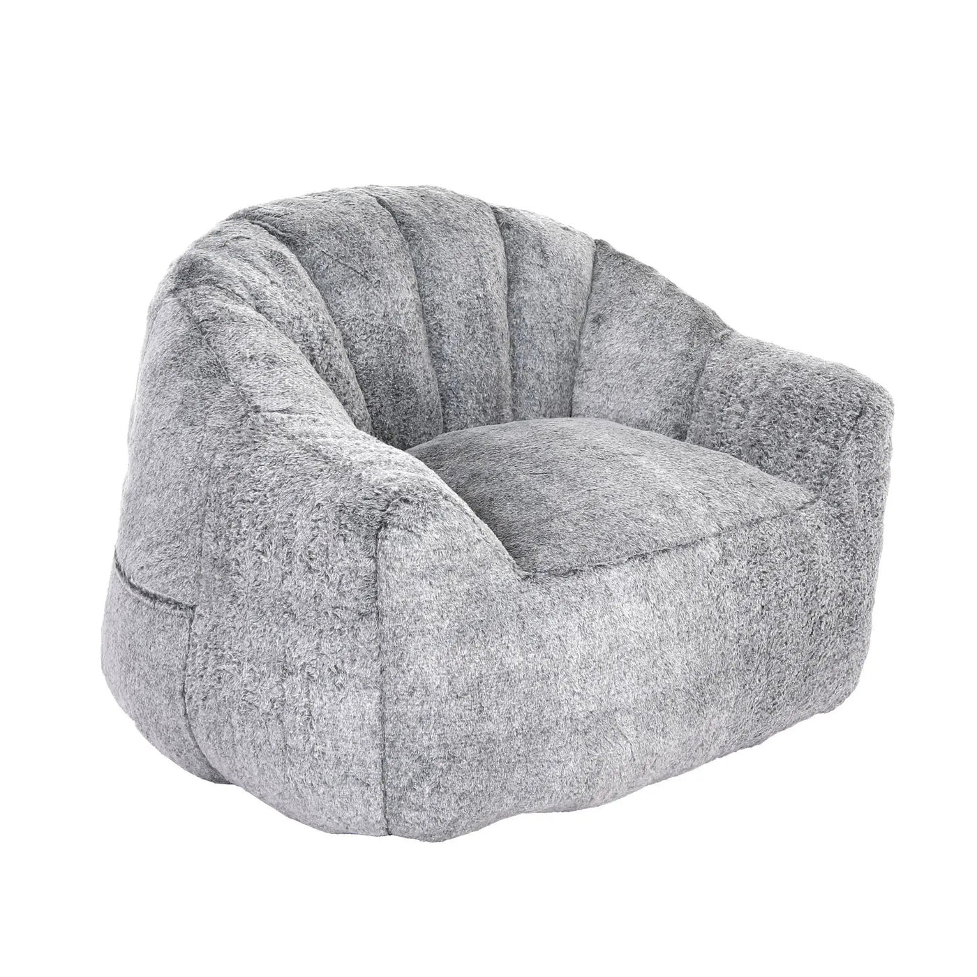 Beanbag Chair, Beanbag Sofa Chair With Armrests Stuffed High Density Foam by HouseOfZazla