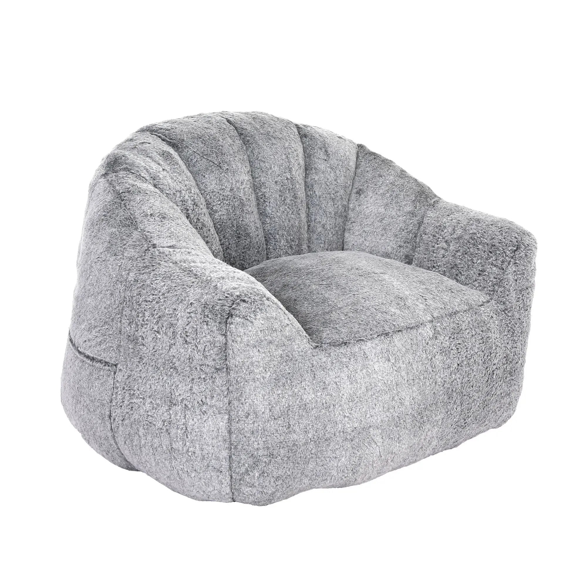Beanbag Chair, Beanbag Sofa Chair With Armrests Stuffed High Density Foam by HouseOfZazla