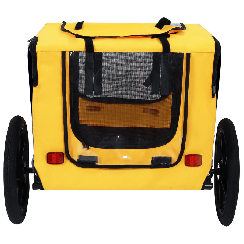 Pet Bike Trailer Dog Cart for Medium Dogs up to 66 lbs by HouseOfZazla