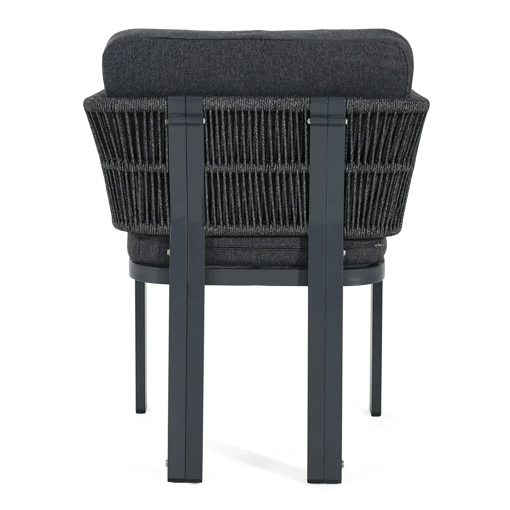7 Piece Outdoor Dining Set With Table And 6 Chairs - Black / Teak / Gray by HouseOfZazla
