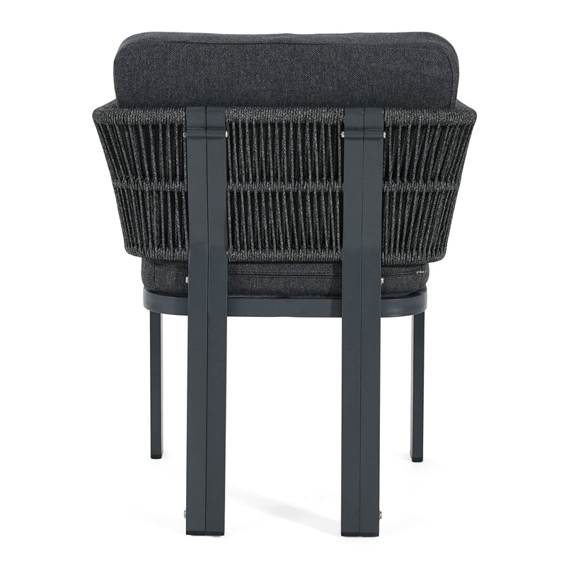 7 Piece Outdoor Dining Set With Table And 6 Chairs - Black / Teak / Gray by HouseOfZazla