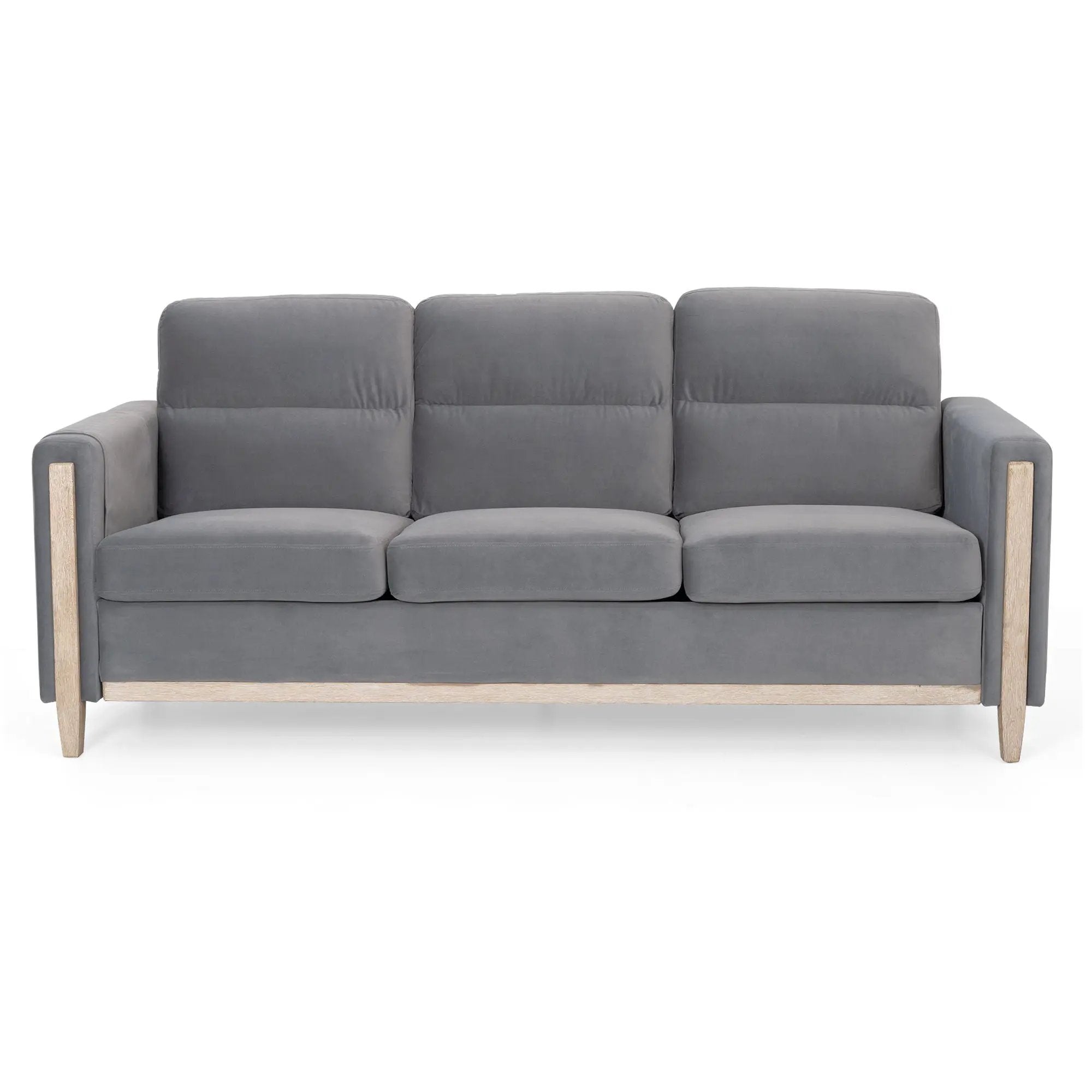 Comfortable Solid Wood Three-Seater Sofa by HouseOfZazla