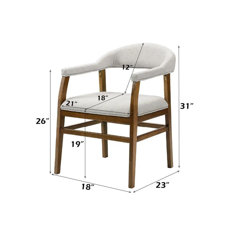 Darcy - Arm Chair (Set of 2) - Dark Walnut by Unique Piece Furniture