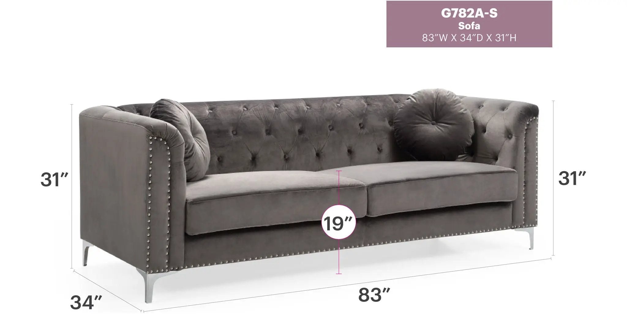 Pompano - Elegant Contemporary Sofa by Unique Piece Furniture