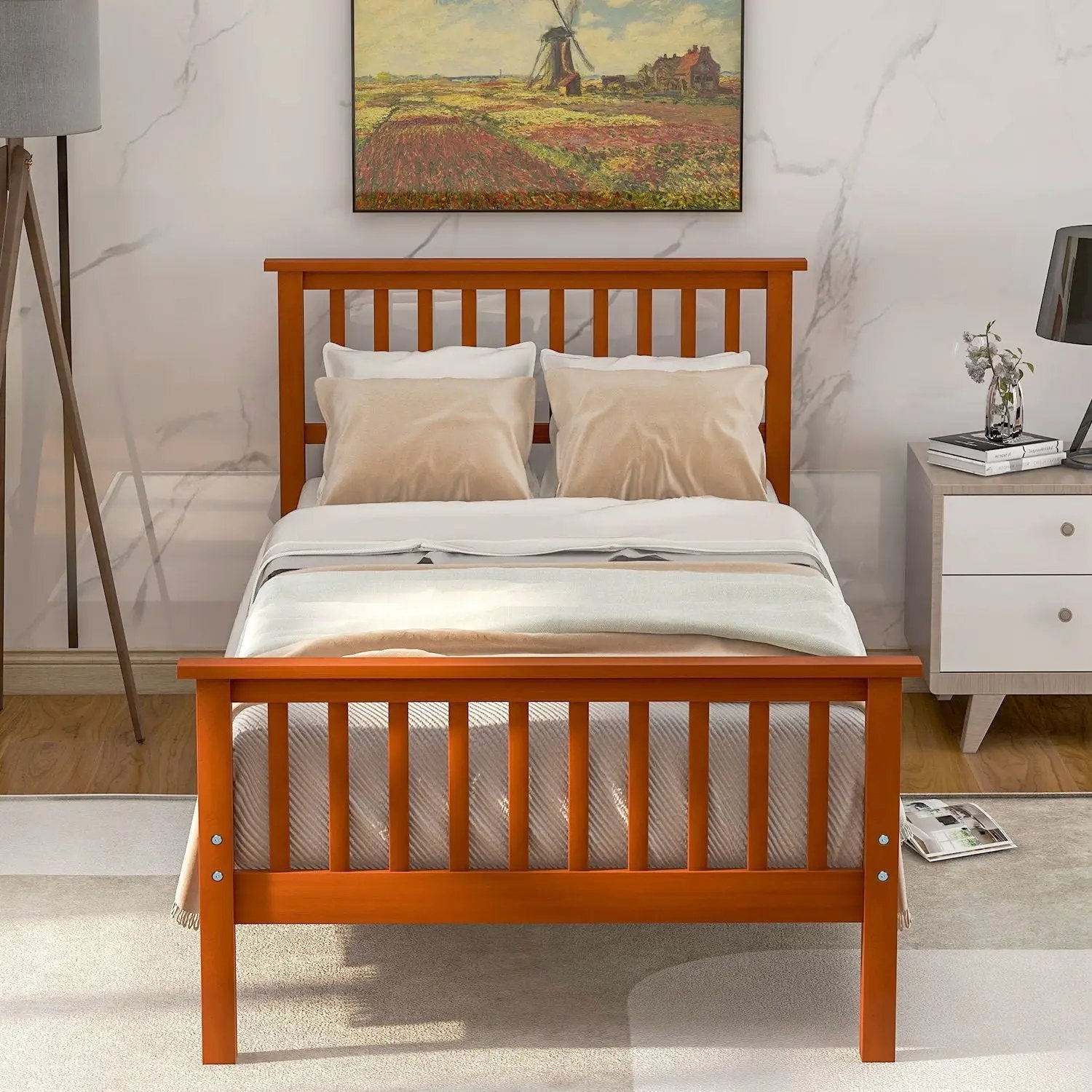 Platform Bed With Headboard And Footboard by HouseOfZazla