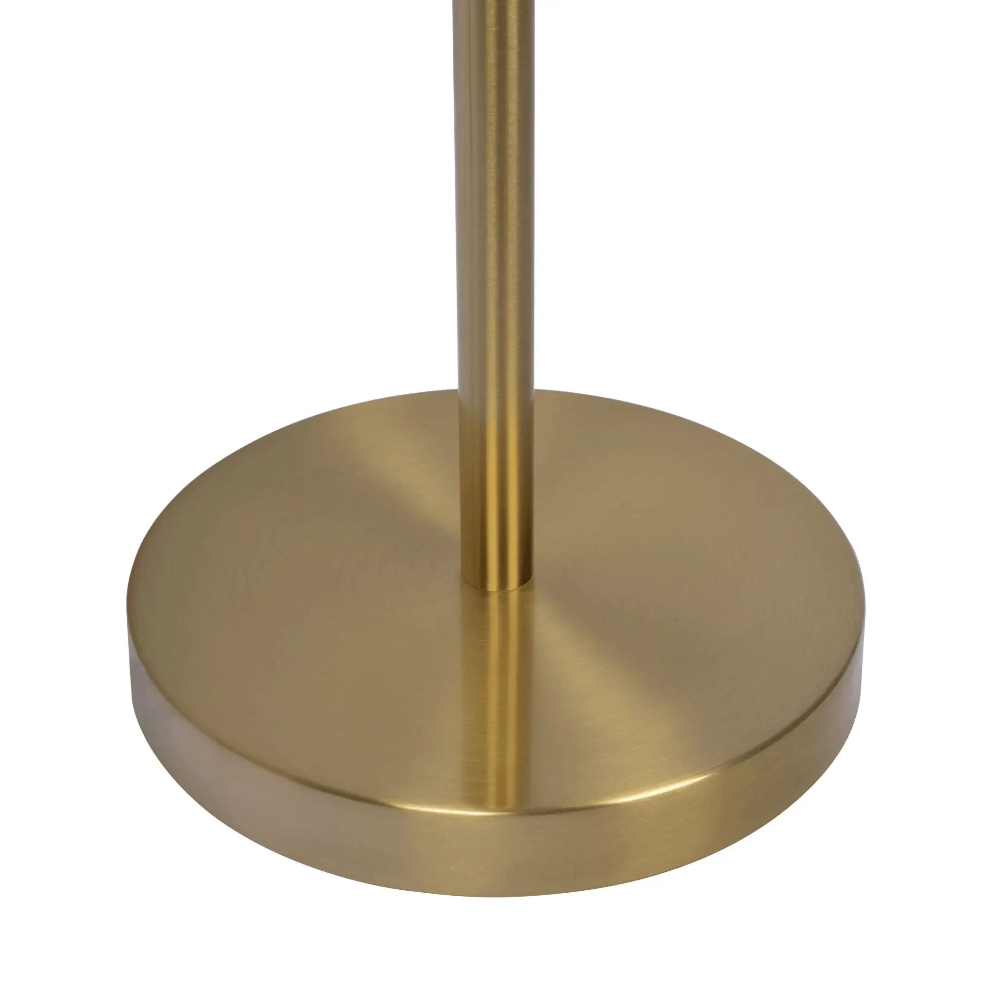 Verve - Floor Lamp With On / Off Switch Adjustable LED Round Base - Gold by HouseOfZazla