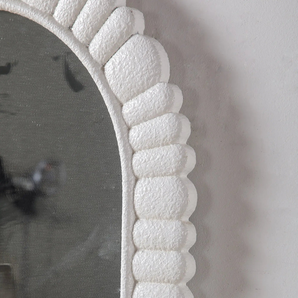 24"x36" Oval Scalloped Wall Mirror by HouseOfZazla