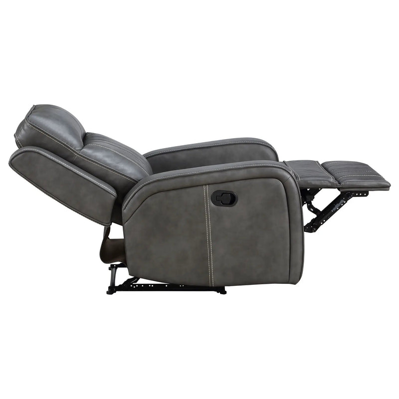 Forrest - Recliner Chair With Tufted Upholstery - Gray by Unique Piece Furniture