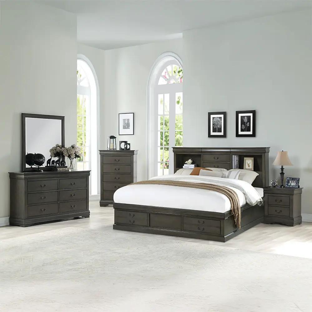 Louis Philippe III - Bed w/Storage by Unique Piece Furniture
