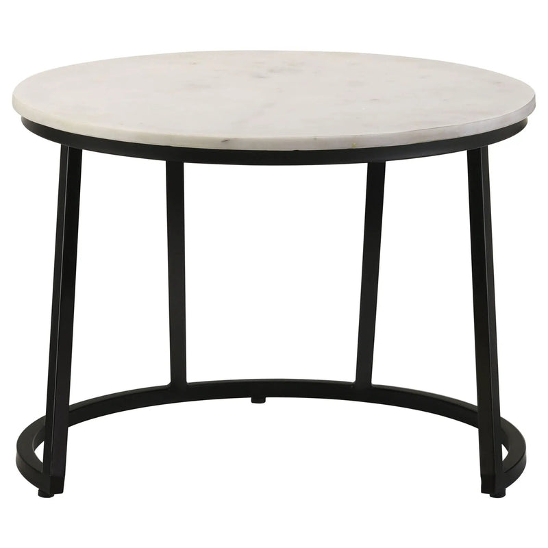 Wilmington - Round Coffee Table - White by HouseOfZazla