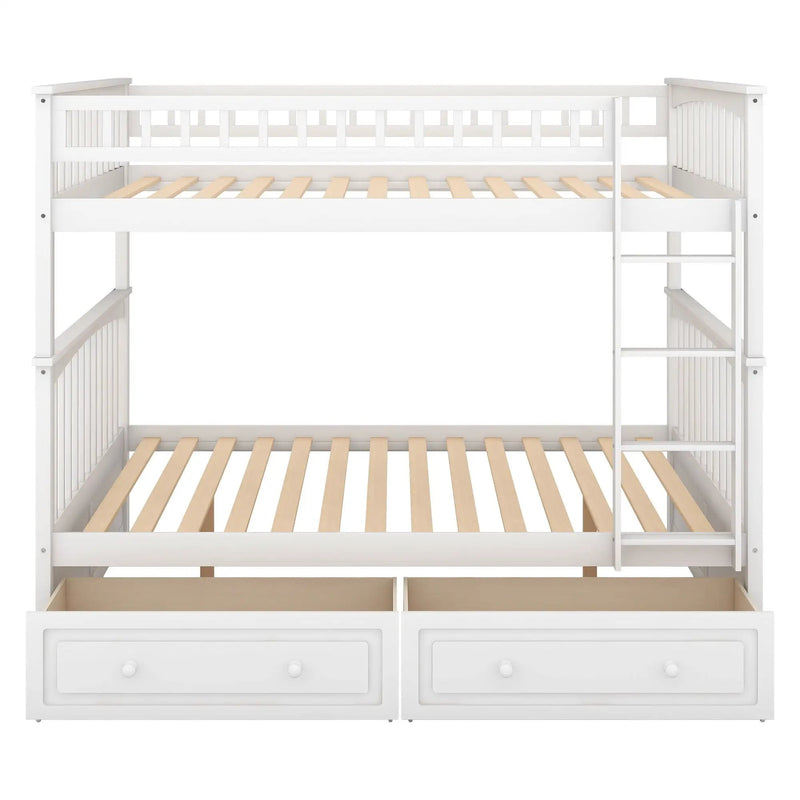 Bunk Bed With Drawers, Convertible Design by HouseOfZazla