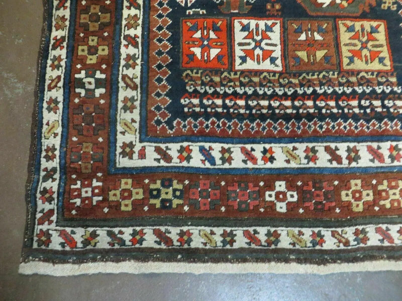 3' 7" X 14' Antique Handmade Caucasian Wool Rug Carpet Nice by Jewel Rugs