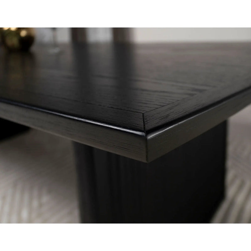 Mason - Removable Extension Leaf Dining Table - Black