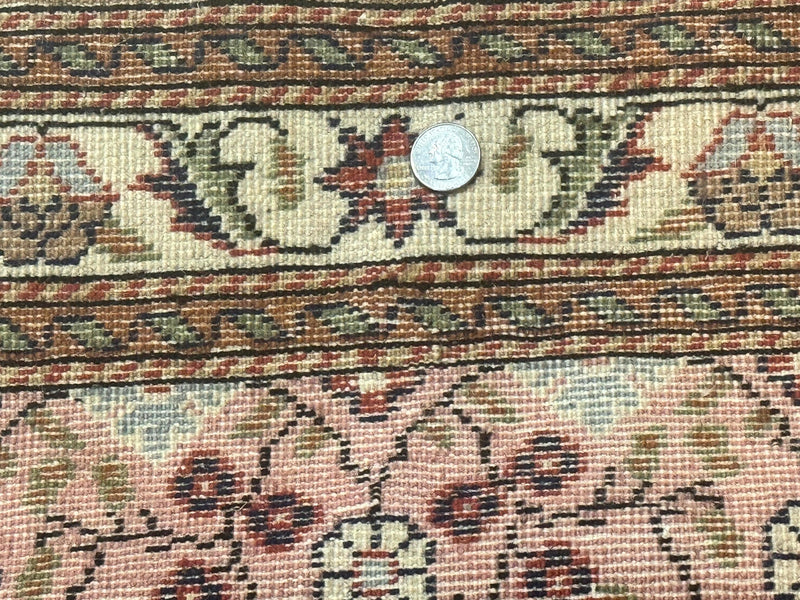 Turkish Sivas Rug 3x4, Pink, Handmade, Wool, Vintage by Jewel Rugs