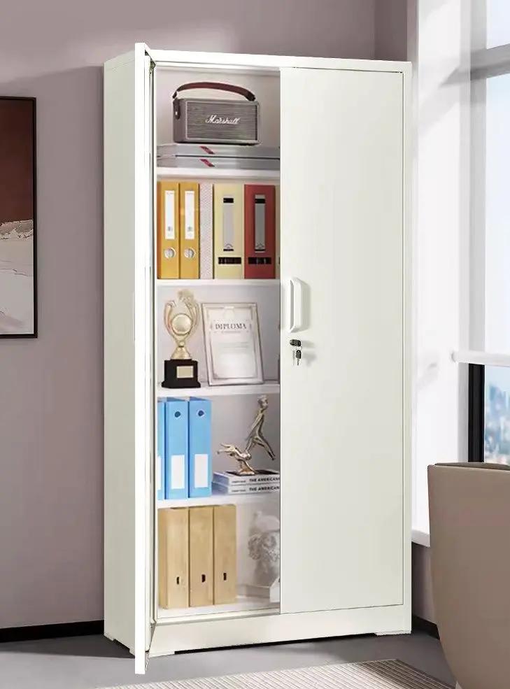 Container Furniture Direct Ironclad 71" Metal Storage Cabinet with Locking Doors and 4 Adjustable Shelves by HouseOfZazla