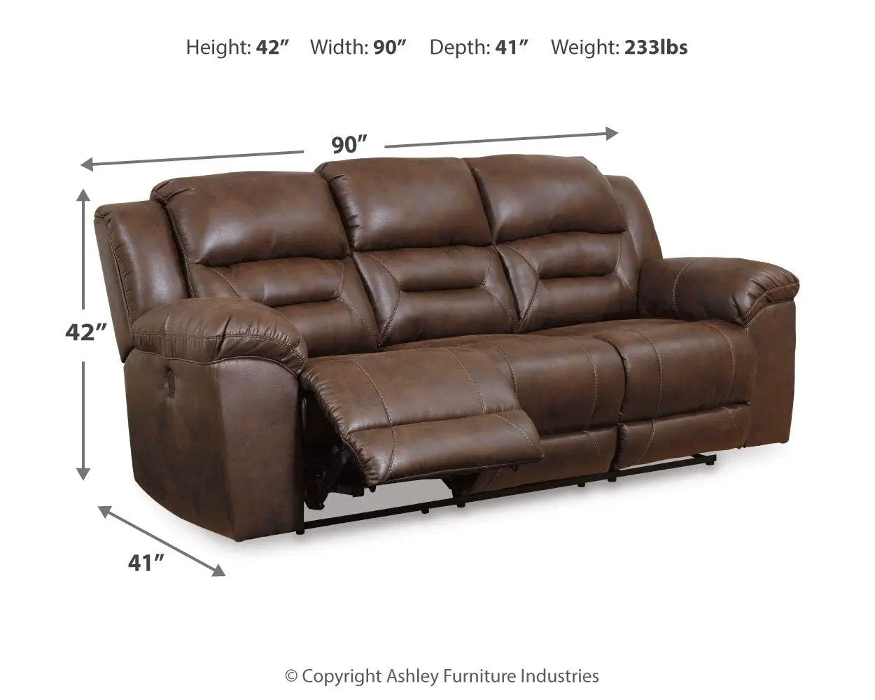 Stoneland - Power Reclining Sofa by Unique Piece Furniture