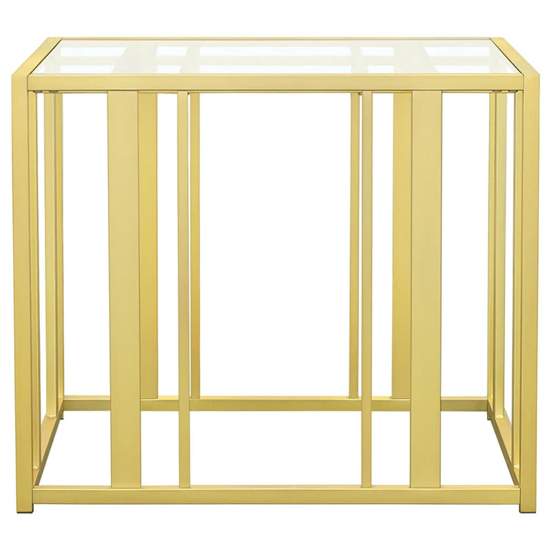 Adri 3-piece Coffee and End Table Set Matte Brass by Unique Piece Furniture