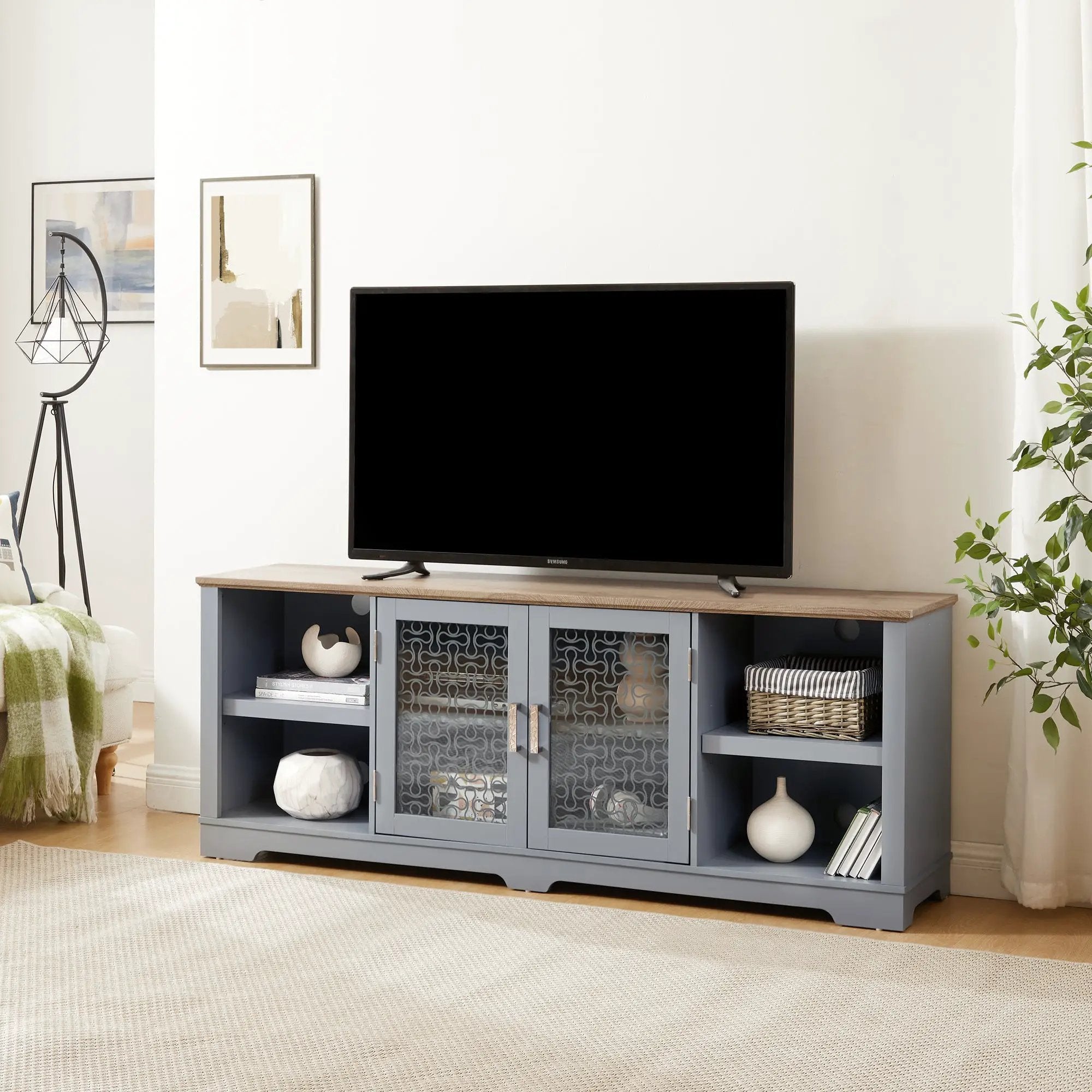 Modern Farmhouse TV Media Stand by BLAKHOM