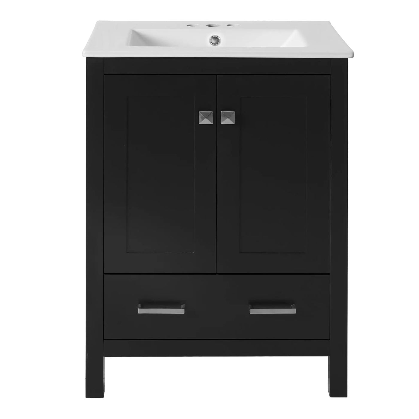 Bathroom Vanity With Integrated Undermount Ceramic Sink, 2 Doors And 1 Drawer, Soft Close Hinges by Unique Piece Furniture