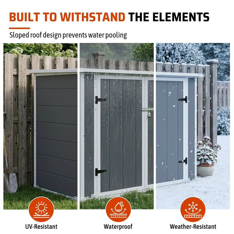 Horizontal Outdoor Storage Shed with Ramp & Hydraulic Lid by HouseOfZazla