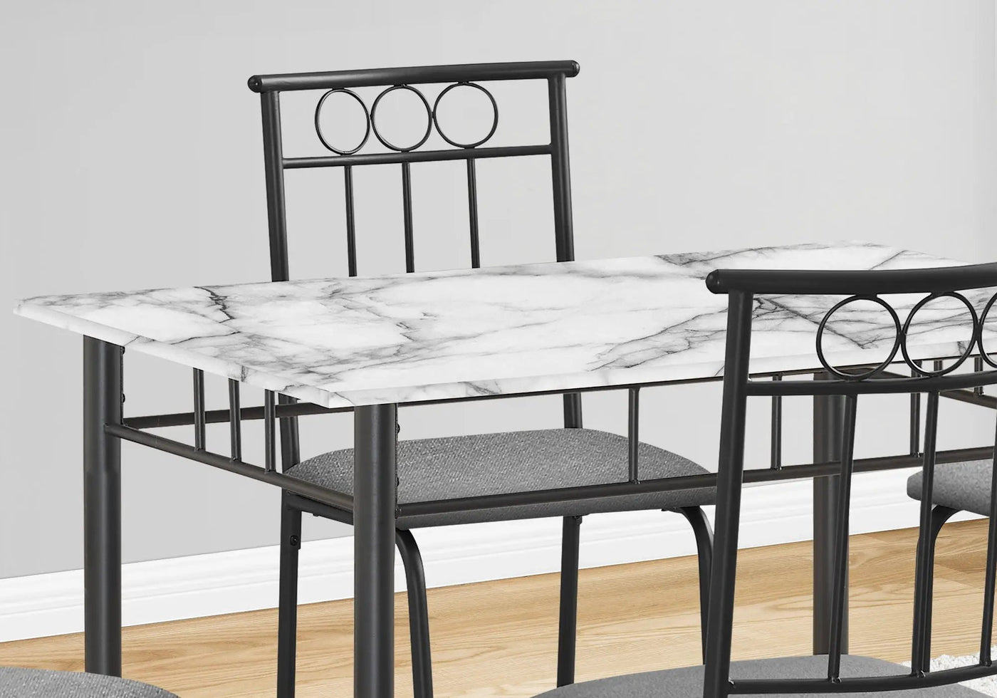 5 Pieces Dining Table Set, Small, Rectangular by HouseOfZazla