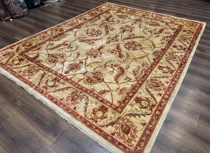 Indian Mahal Rug 7x9, Traditional Wool Carpet by Jewel Rugs