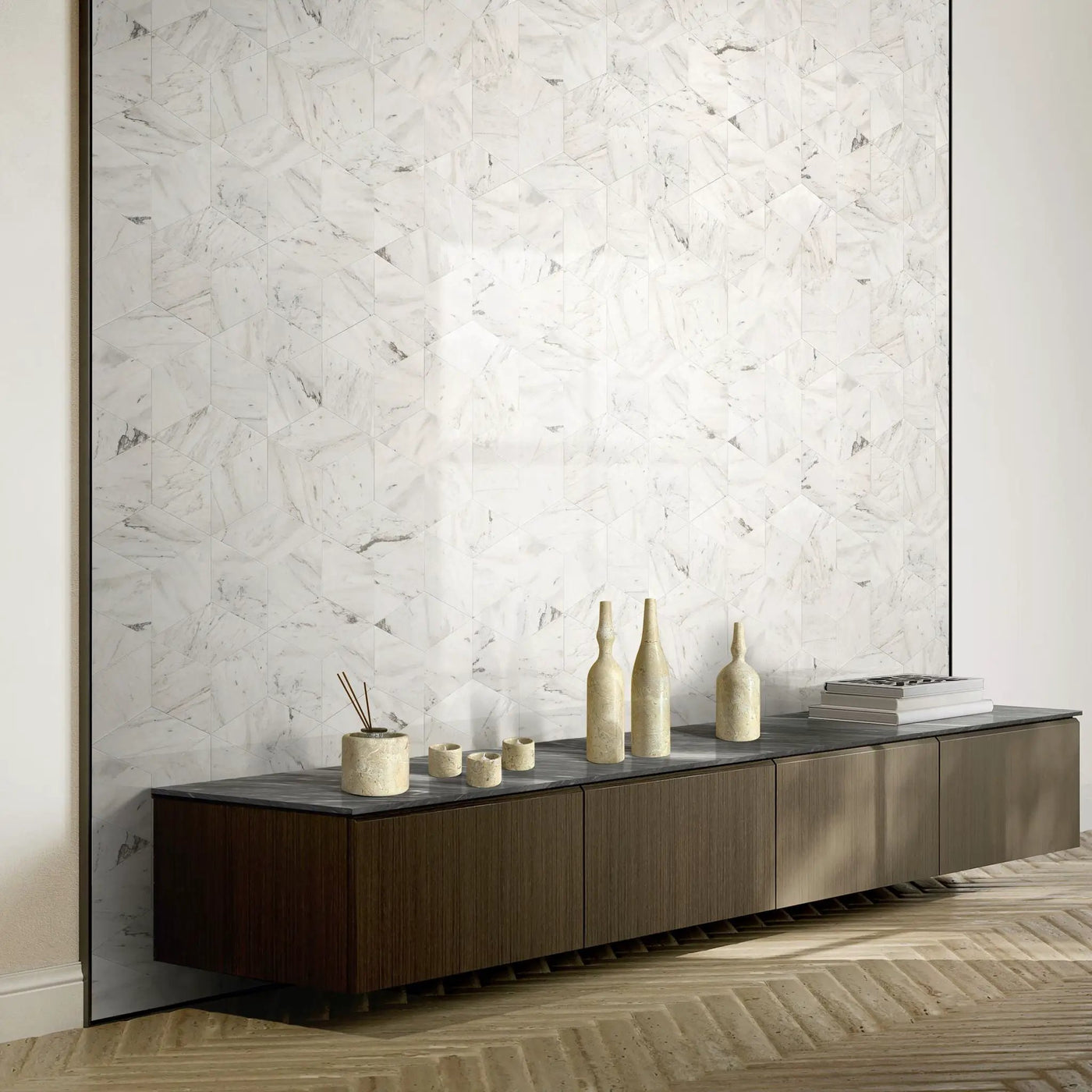 7 Pieces Luxury Natural Marble Living Room Accessories Set by HouseOfZazla