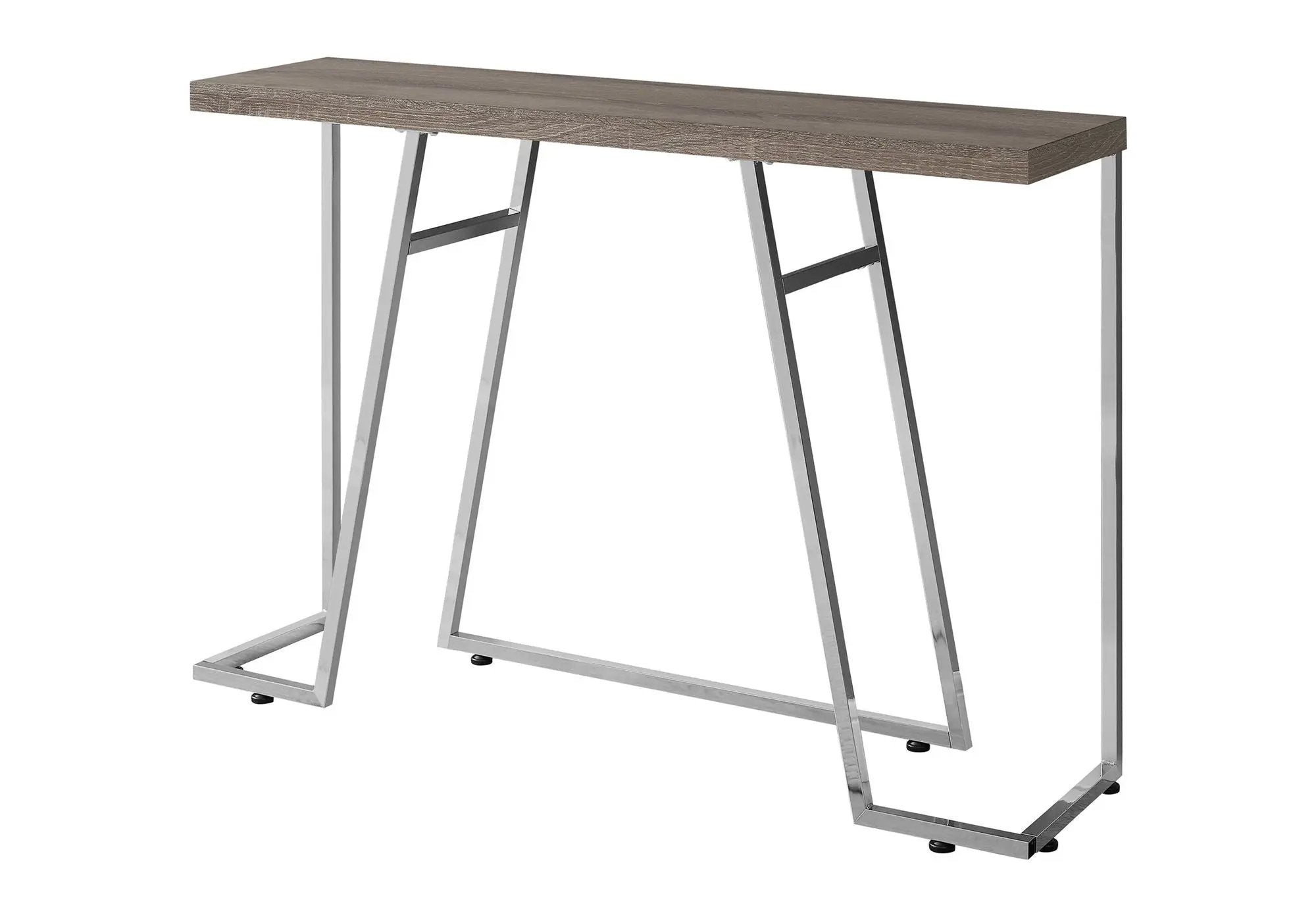 Accent Console Table For Entryway, Durable Construction - Taupe by HouseOfZazla