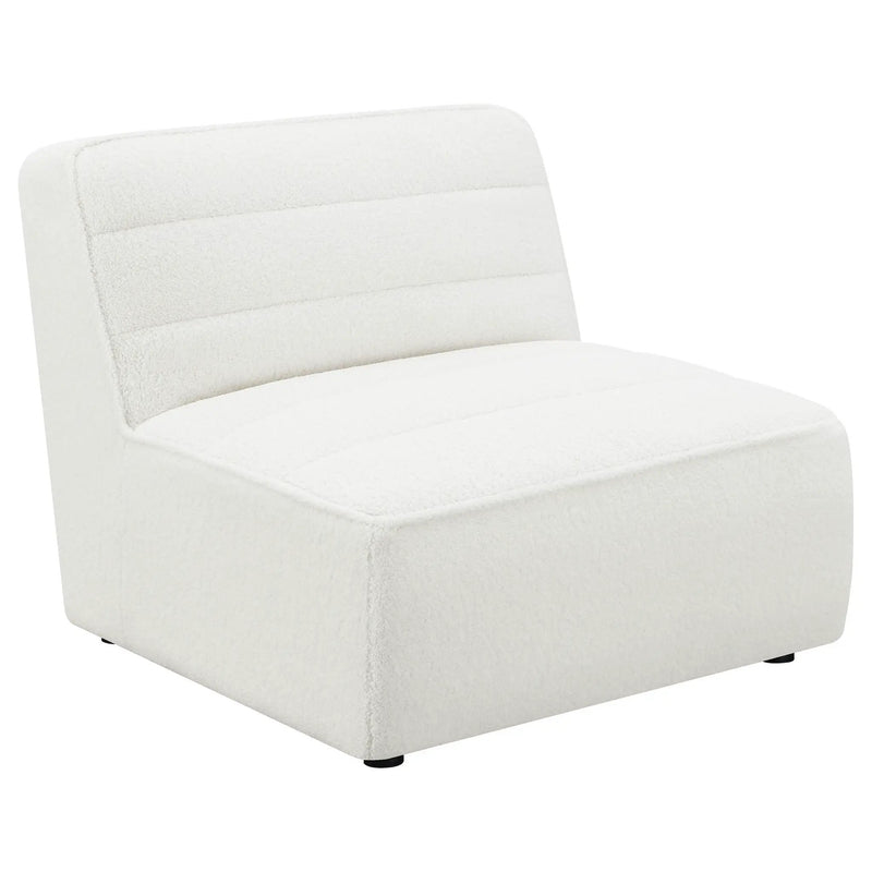 Sunny Upholstered Armless Chair Natural by Unique Piece Furniture
