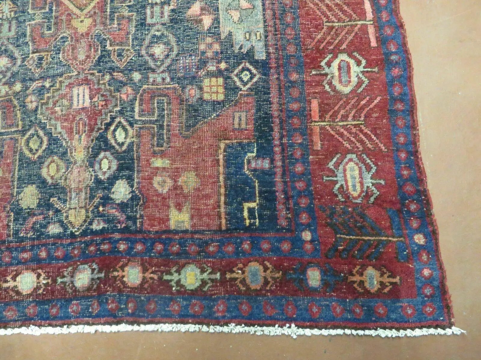 4' X 10' Antique Handmade Turkish Floral Tribal Oriental Wool Rug #627 by Jewel Rugs