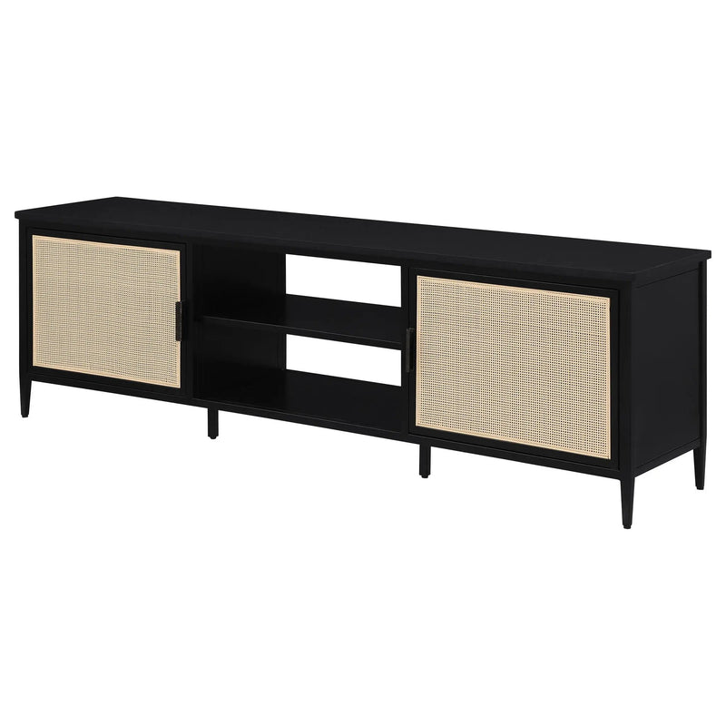 Kenneth - 2 Door TV Stand Doors - Black by HouseOfZazla