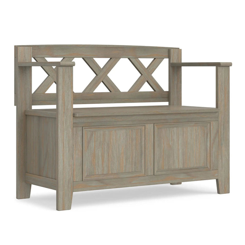 Amherst - Small Transitional Entryway Storage Bench by HouseOfZazla
