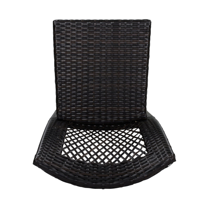7 Piece Outdoor Dining Set with Table and 6 Chairs - Brown Multi by HouseOfZazla