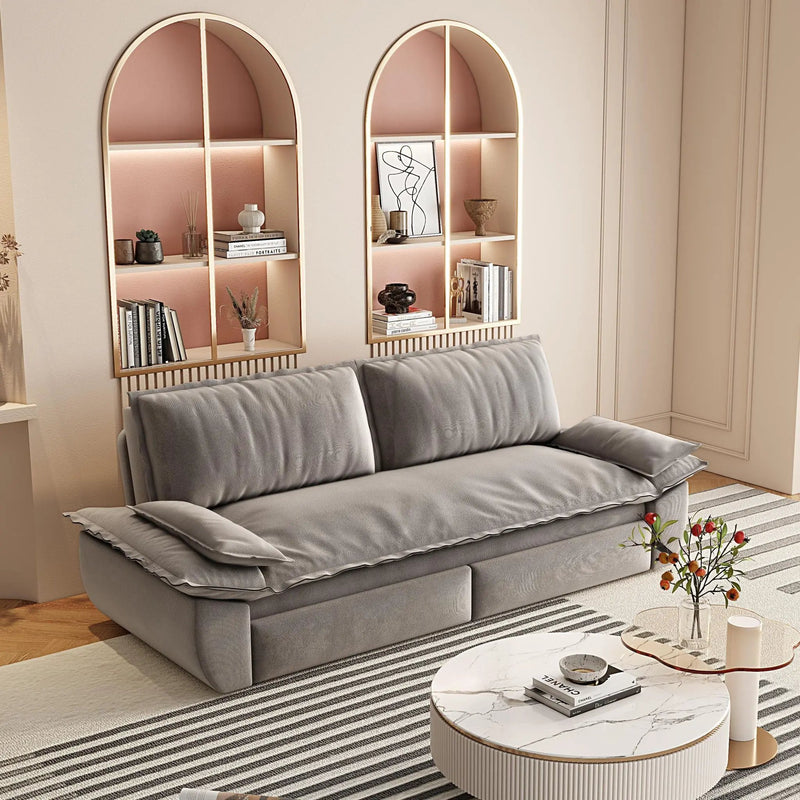 Queen Pull Out Sofa Bed, 3 In 1 Convertible Sleeper Sofa by HouseOfZazla