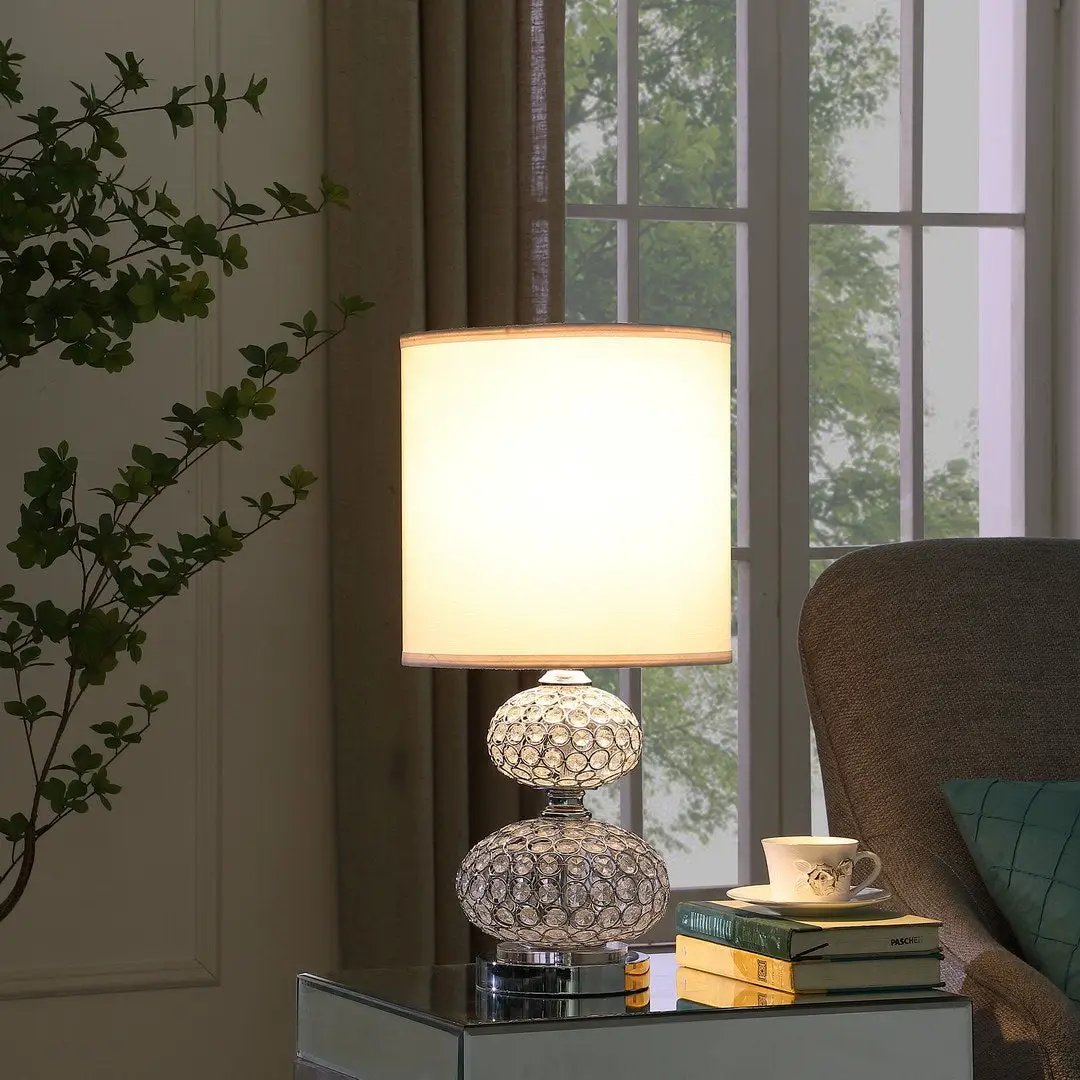 24" Chrome Filigree Cage Table Lamp by HouseOfZazla