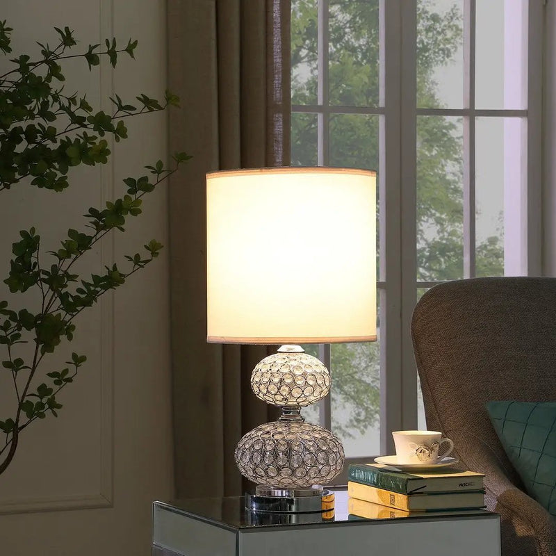 24" Chrome Filigree Cage Table Lamp by HouseOfZazla