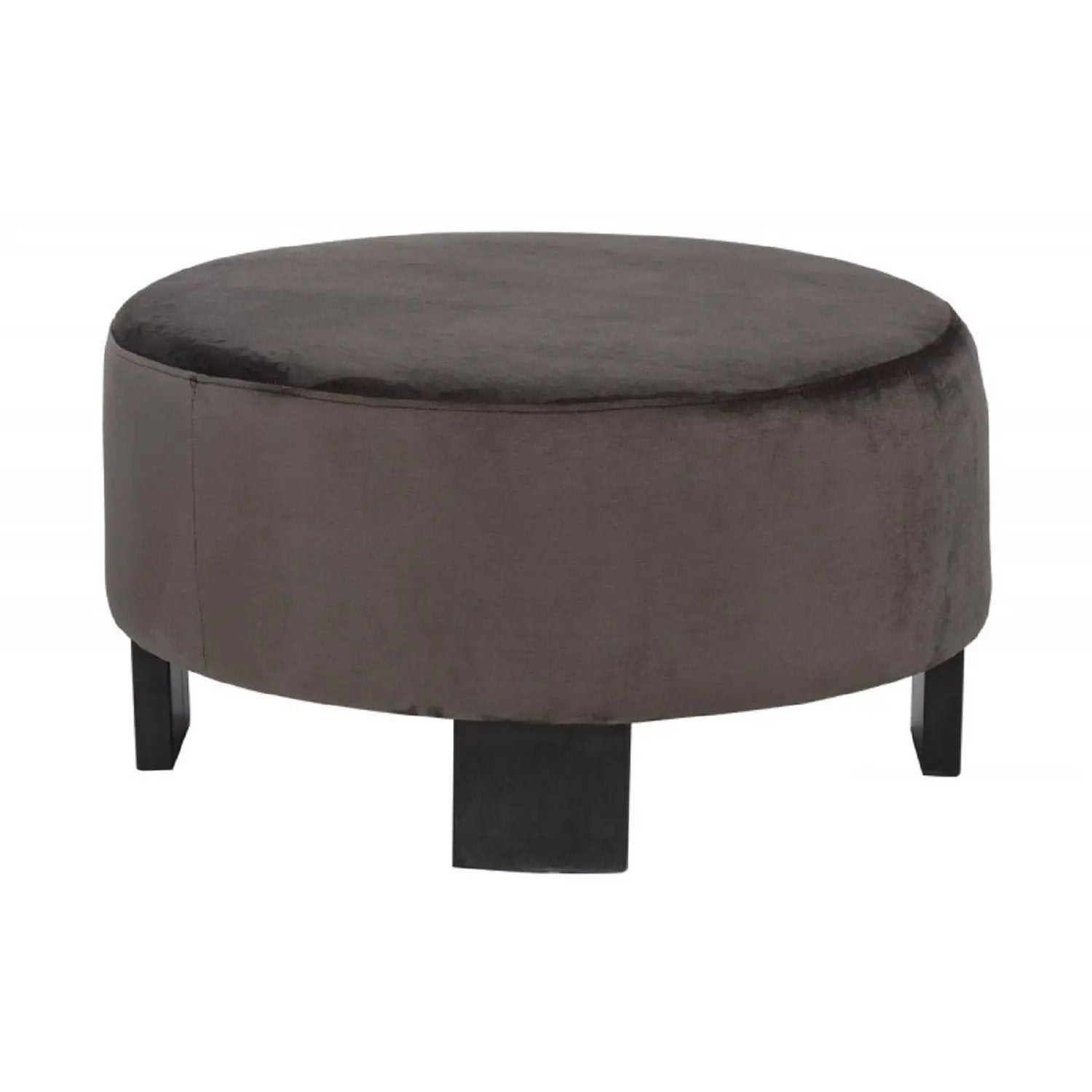 Nesting Round Coffee Table With Ottoman (Set of 2) - Gold / Brown by Unique Piece Furniture