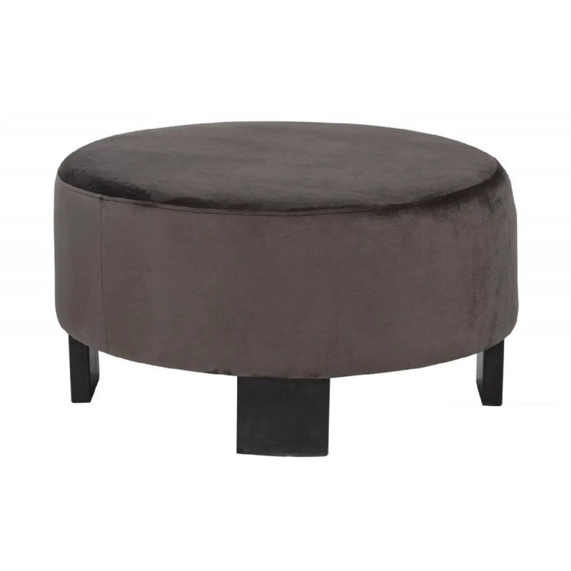Nesting Round Coffee Table With Ottoman (Set of 2) - Gold / Brown by Unique Piece Furniture