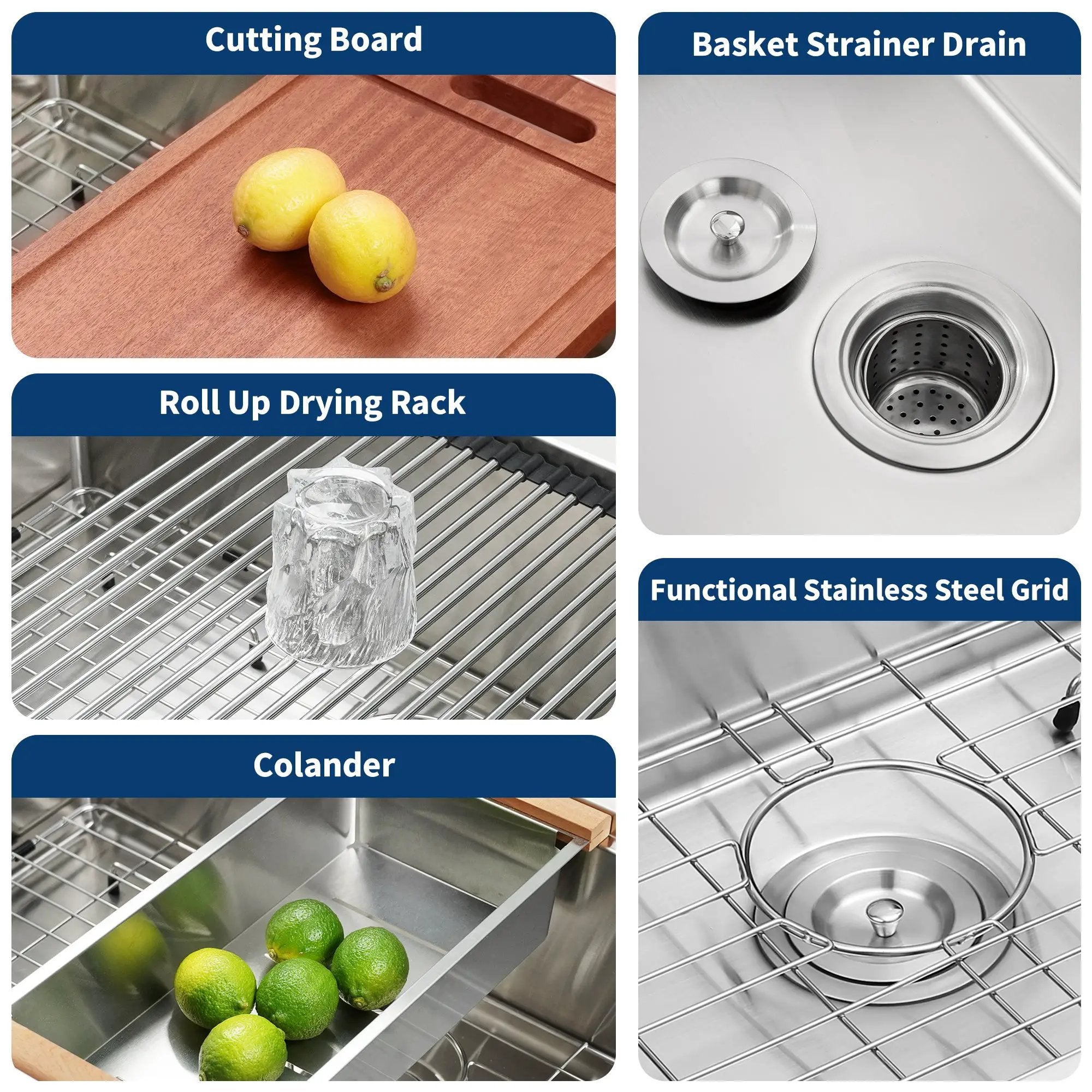 30" Undermount Workstation Stainless Steel Kitchen Sink by HouseOfZazla