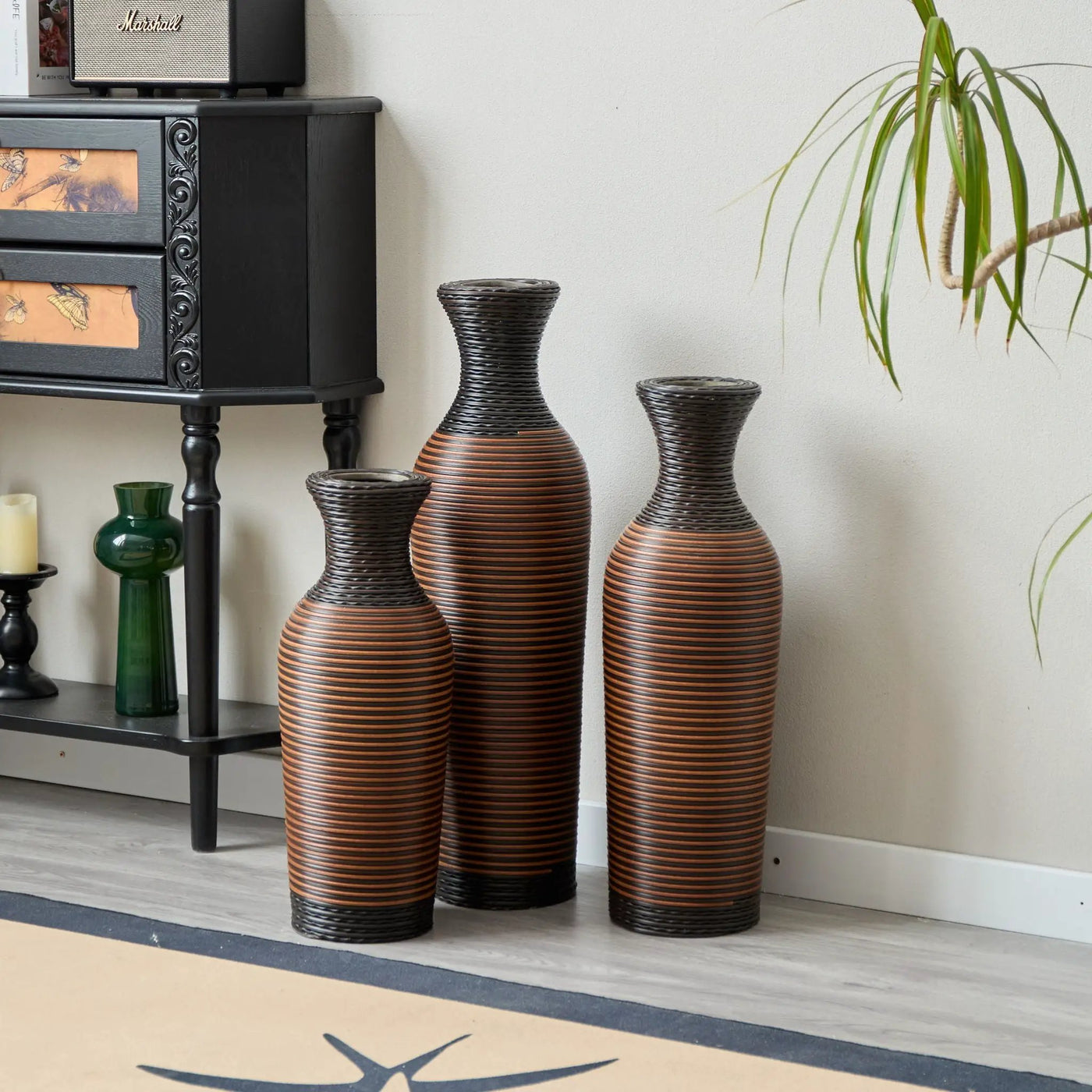 Classic And Neat Floor Vase, High Independent Flower Stand (Set of 3) by HouseOfZazla