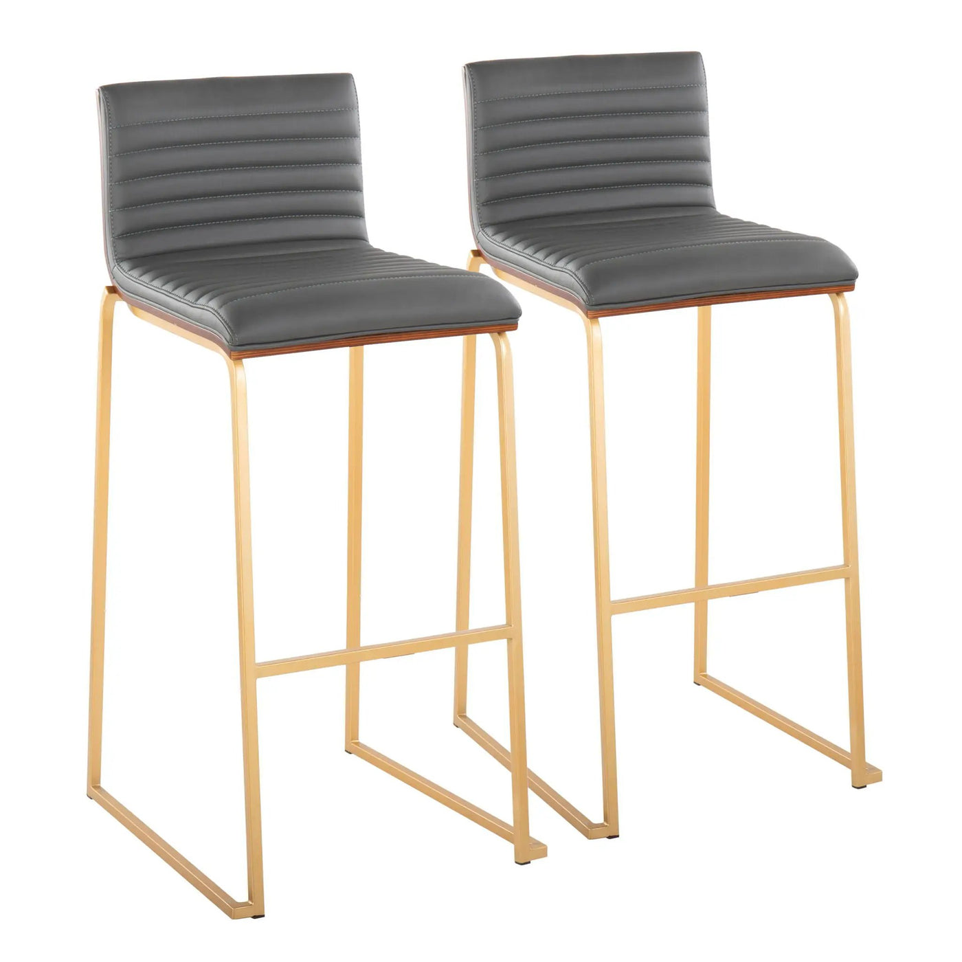 Mason Mara - Contemporary Versatile Desig Fixed Height Barstool (Set of 2) by HouseOfZazla