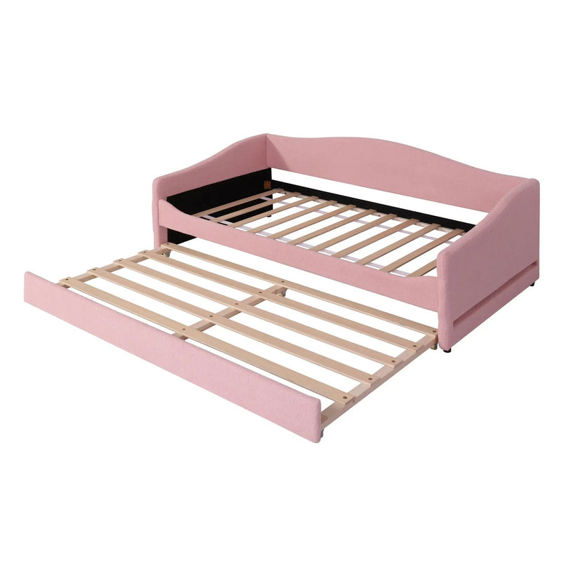 Design Upholstered Daybed With Light And Trundle by Unique Piece Furniture