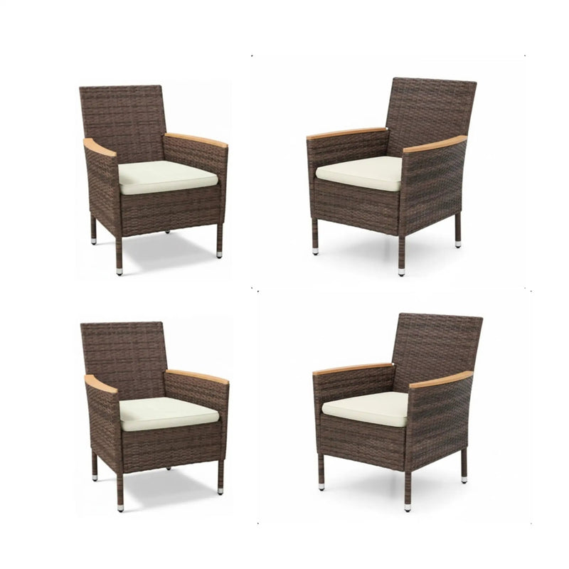 4 Piece All-Weather Patio Dining Chair Set by HouseOfZazla
